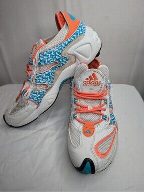 Adidas FYW S-97 Running Mens White Aqua Orange Miami Dolphins EE5306 Sz 9.5